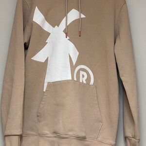 Dutch Bros Tan Hoodie with White Graphic